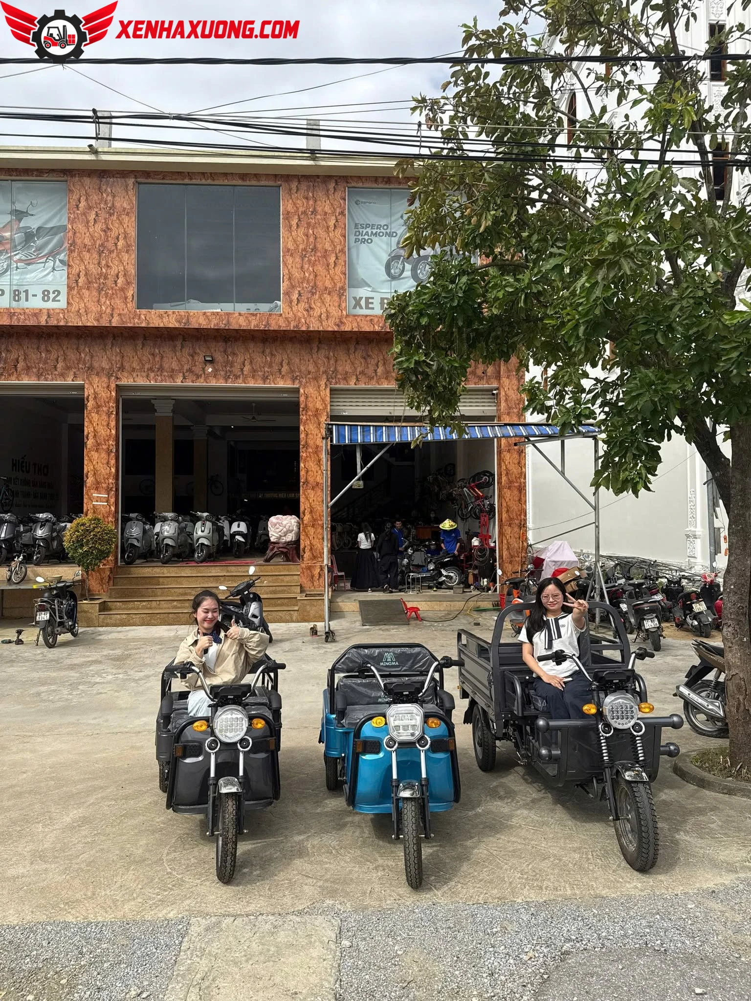 Xe Điện 3 Bánh Chở Hàng 200kg Mingma 2 Xe Điện 3 Bánh Chở Hàng 200kg Mingma - Ảnh 2
