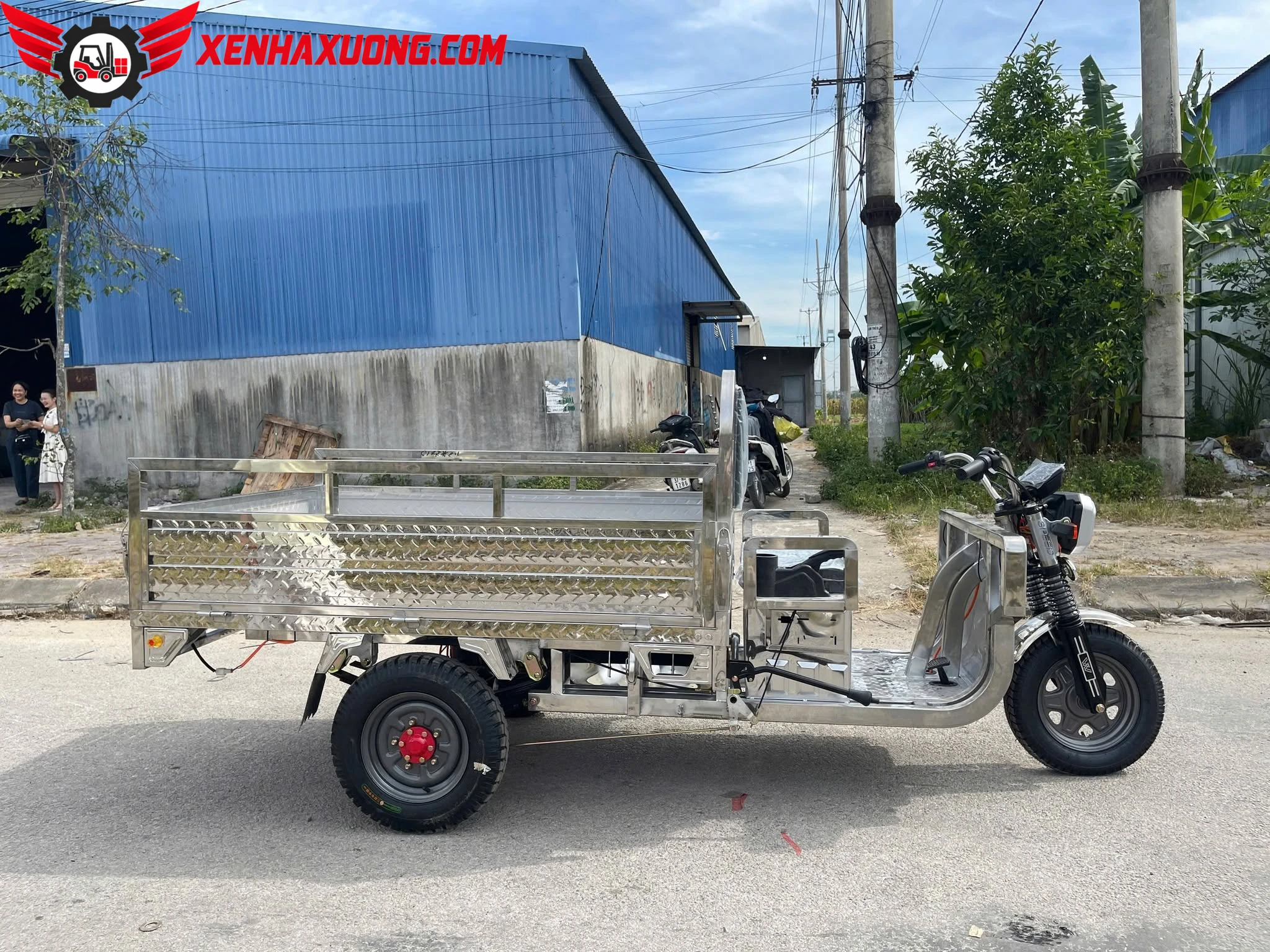 Xe Điện 3 Bánh Chở Hàng Inox 1 Tấn Mingma 6 Xe Điện 3 Bánh Chở Hàng Inox 1 Tấn Mingma - Ảnh 6