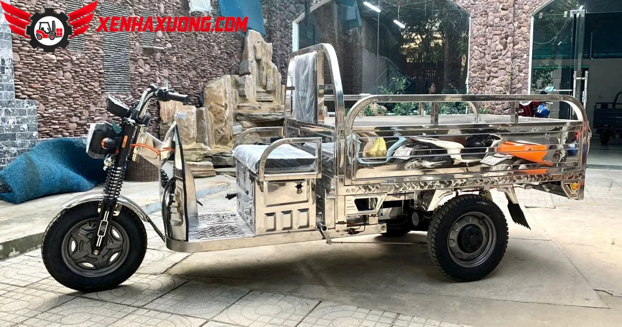 Xe Điện 3 Bánh Chở Hàng Inox 1 Tấn Mingma 8 Xe Điện 3 Bánh Chở Hàng Inox 1 Tấn Mingma - Ảnh 8