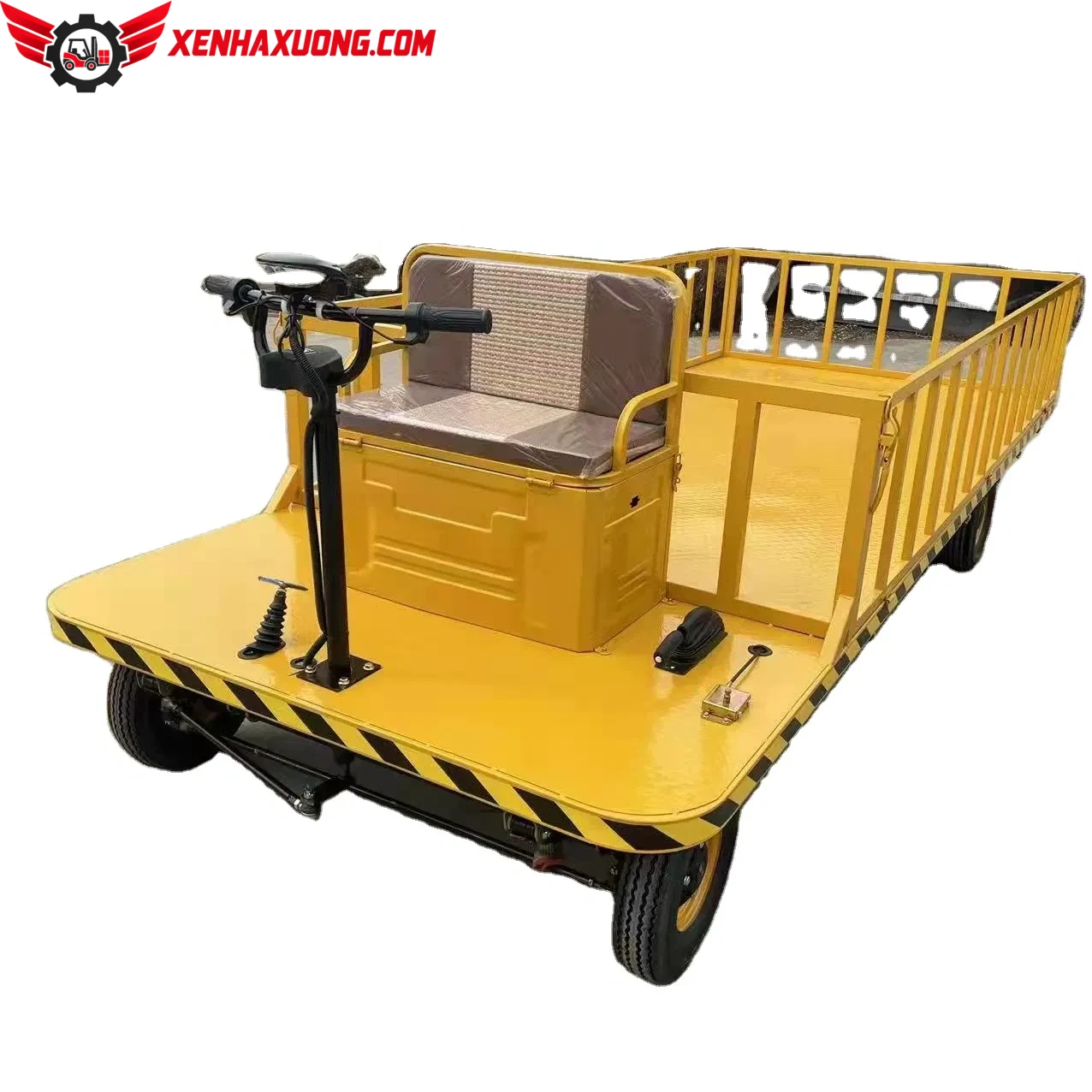 Xe Điện Chở Hàng 4 Bánh Sản Phẳng Ngồi Lái Phía Trước 1 Xe Điện Chở Hàng 4 Bánh Sản Phẳng Ngồi Lái Phía Trước