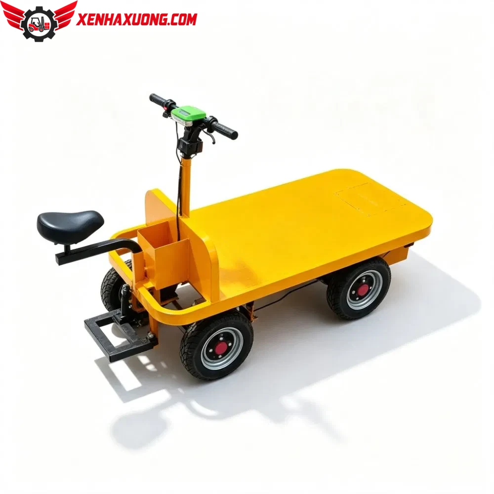 Xe Điện Chở Hàng 4 Bánh Chở Vật Liệu Trong Nhà Máy Và Sân Bãi