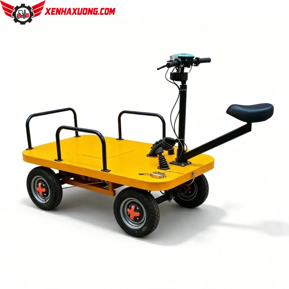 Xe Điện Chở Hàng 4 Bánh Chở Vật Liệu Trong Nhà Máy Và Sân Bãi 9 Xe điện chở hàng 4 bánh vận chuyển vật liệu nhà máy và sân bãi - Xe Điện Chở Hàng 4 Bánh Chở Vật Liệu Trong Nhà Máy Và Sân Bãi