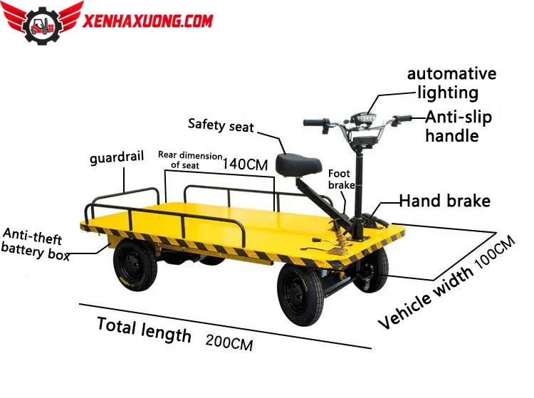 Xe Điện Chở Hàng Sàn Phẳng Dùng Trong Nhà Máy 17 Xe điện chở hàng sàn phẳng dùng trong nhà máy - Xe Điện Chở Hàng Sàn Phẳng Dùng Trong Nhà Máy