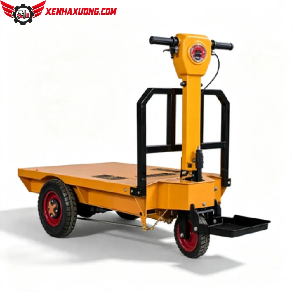 Xe Điện Chở Hàng Sàn Phẳng Vận Chuyển Vật Liệu Kho Bãi 11 Xe điện chở hàng sàn phẳng vận chuyển vật liệu kho bãi - Xe Điện Chở Hàng Sàn Phẳng Vận Chuyển Vật Liệu Kho Bãi