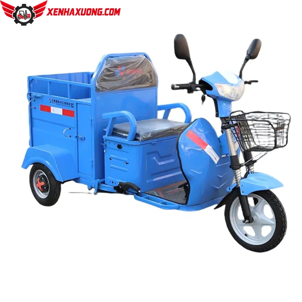 Xe dien cho rac 3 banh ngo nho xenhaxuong.com Cong ty CP Xe chuyen dung Viet Nam